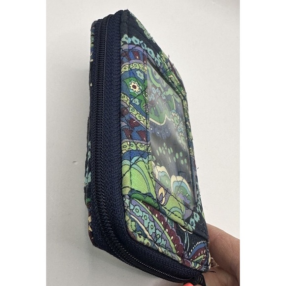 VERA BRADLEY Wallet Wristlet ID Holder Retired Blue Rhapsody Pattern ~ EUC - Picture 3 of 9